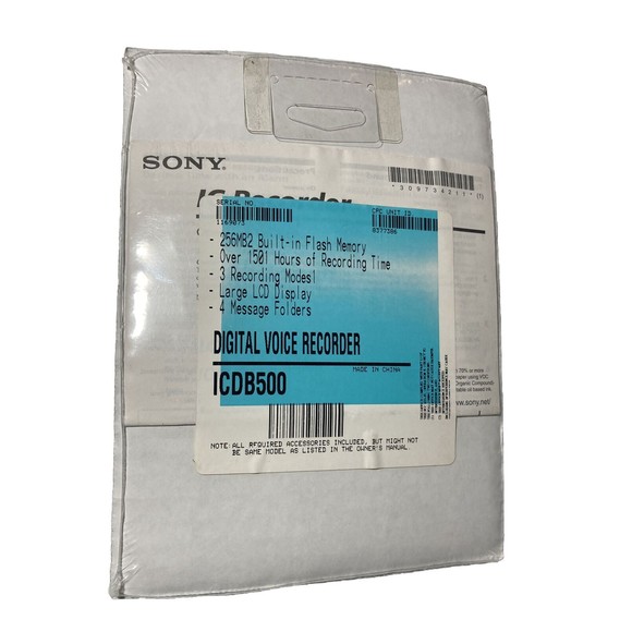Sony ICD-8500 Digital Voice Recorder Handheld Sealed SONY FACTORY REFURBISHED - Picture 2 of 2